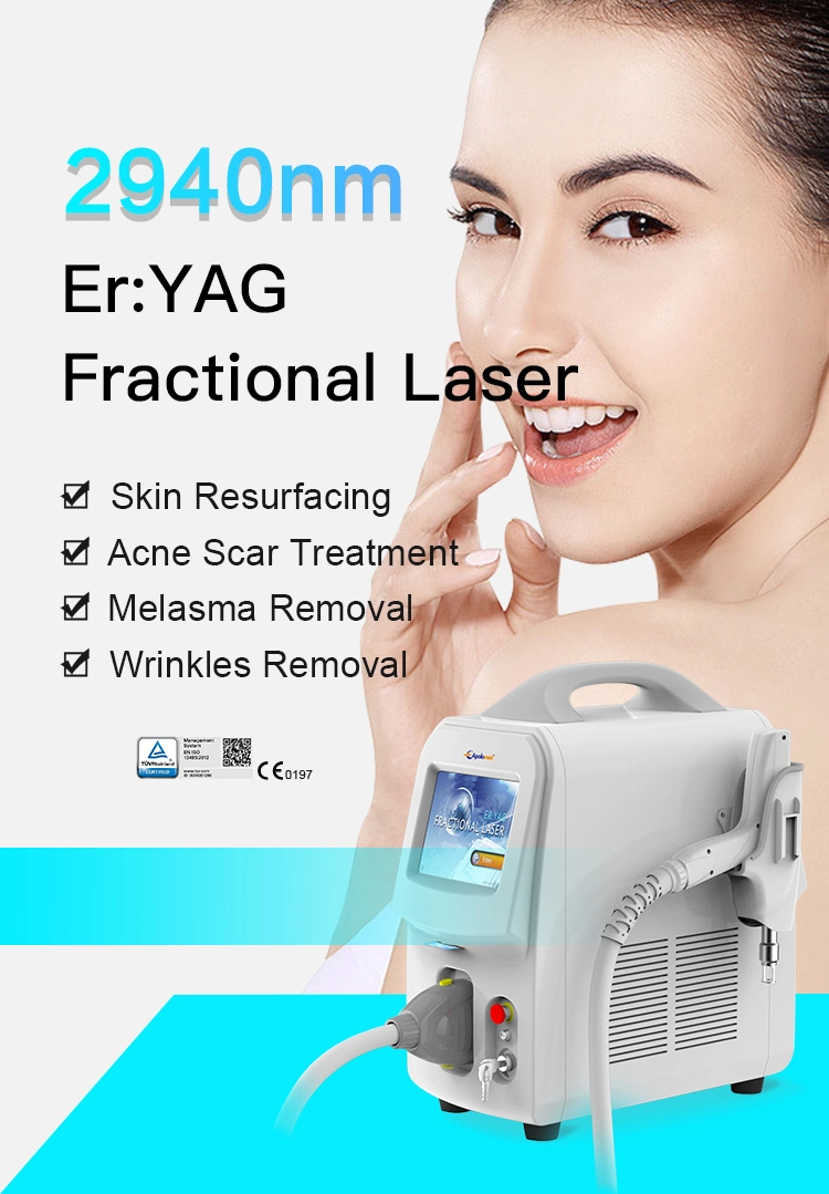 Apolo Exclusive Designed Acne Blemish Treatment 2940nm Fractional Equipment Er Bium for Beauty Salon