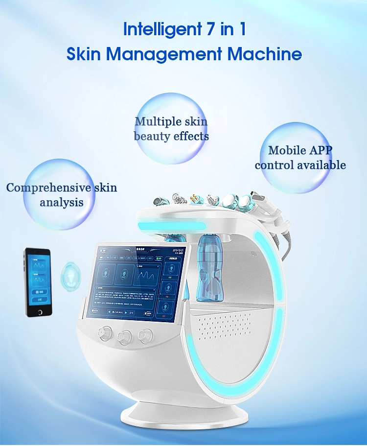 Multifunctional Hydro Facial Skin Peeling Acne Treatment Beauty Salon Euqipment with Skin Analyzer