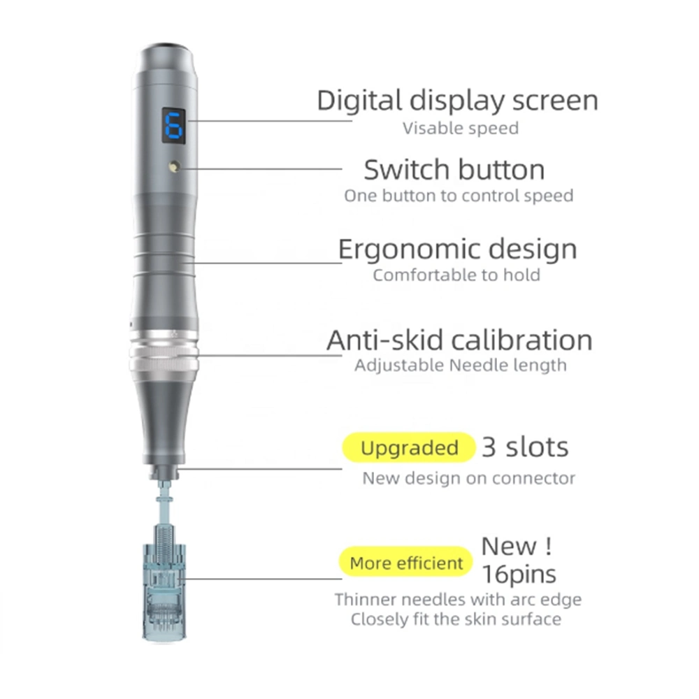 6 Speed Mts Microneedle Derma Pen Dr. Pen M8 for Wrinkle Remover